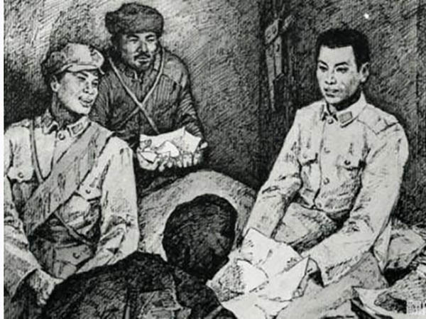 张子清师长献盐